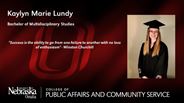 Kaylyn Marie Lundy - Bachelor of Multidisciplinary Studies