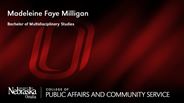 Madeleine Faye Milligan - Bachelor of Multidisciplinary Studies