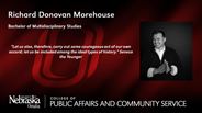 Richard Donovan Morehouse - Bachelor of Multidisciplinary Studies