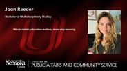 Joan Reeder - Bachelor of Multidisciplinary Studies