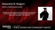 Alexandria N. Rodgers - Bachelor of Multidisciplinary Studies