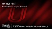Ian Boyd Rouse - Bachelor of Science in Emergency Management