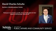 David Charles Schulte - Bachelor of Multidisciplinary Studies
