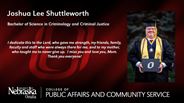 Joshua Lee Shuttleworth - Bachelor of Science in Criminology and Criminal Justice