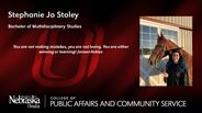 Stephanie Jo Stoley - Bachelor of Multidisciplinary Studies