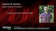 Connor D. Carson - Bachelor of Science in IT Innovation