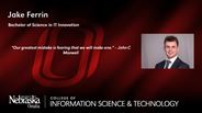 Jake Ferrin - Bachelor of Science in IT Innovation