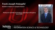 Frank Joseph Holzapfel - Bachelor of Science in Computer Science