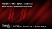 Alexander Theodore Lechnowsky - Bachelor of Science in Management Information Systems