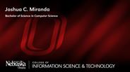 Joshua C. Miranda - Bachelor of Science in Computer Science