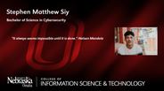 Stephen Matthew Siy - Bachelor of Science in Cybersecurity