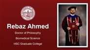 Rebaz Ahmed - Rebaz Ahmed - Doctor of Philosophy - Biomedical Science - HSC Graduate College