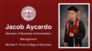 Jacob Aycardo - Jacob Aycardo - Bachelor of Business Administration - Management - Michael F. Price College of Business