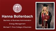 Hanna Bollenbach - Bachelor of Business Administration - Energy Management - Michael F. Price College of Business