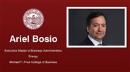 Ariel Bosio - Executive Master of Business Administration - Energy - Michael F. Price College of Business