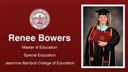 Renee Bowers - Master of Education - Special Education - Jeannine Rainbolt College of Education