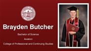 Brayden Butcher - Bachelor of Science - Aviation - College of Professional and Continuing Studies