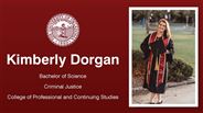 Kimberly Dorgan - Bachelor of Science - Criminal Justice - College of Professional and Continuing Studies