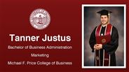 Tanner Justus - Bachelor of Business Administration - Marketing - Michael F. Price College of Business