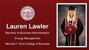 Lauren Lawler - Bachelor of Business Administration - Energy Management - Michael F. Price College of Business