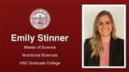 Emily Stinner - Emily Stinner - Master of Science - Nutritional Sciences - HSC Graduate College