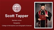 Scott Tapper - Bachelor of Arts - Geography - College of Atmospheric and Geographic Sciences