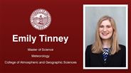 Emily Tinney - Master of Science - Meteorology - College of Atmospheric and Geographic Sciences