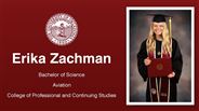 Erika Zachman - Bachelor of Science - Aviation - College of Professional and Continuing Studies