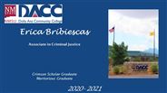 Erica Bribiescas - Crimson Scholar Graduate - Meritorious Graduate