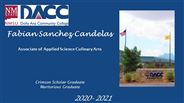 Fabian Sanchez Candelas - Crimson Scholar Graduate - Meritorious Graduate