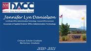 Jennifer Lyn Danielson - Crimson Scholar Graduate - Meritorious Graduate