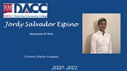 Jordy Salvador Espino - Crimson Scholar Graduate