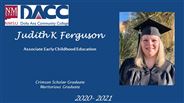 Judith K Ferguson - Crimson Scholar Graduate - Meritorious Graduate
