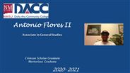Antonio Flores II - Crimson Scholar Graduate - Meritorious Graduate