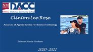 Clinton Lee Rose - Crimson Scholar Graduate