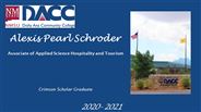 Alexis Pearl Schroder - Crimson Scholar Graduate