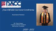 Jose Alfredo Serrano Contreras - Phi Theta Kappa - Crimson Scholar Graduate - Meritorious Graduate