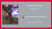 Vanessa Cortese - Bachelor of Science - Biology