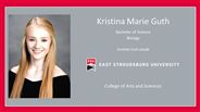 Kristina Marie Guth - Bachelor of Science - Biology - Summa Cum Laude