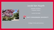Jacob Van Huynh - Bachelor of Science - Computer Science - Summa Cum Laude