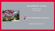 Samantha R. Curcio - Bachelor of Science - Criminal Justice