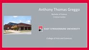 Anthony Thomas Greggo - Bachelor of Science - Criminal Justice