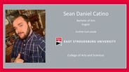 Sean Daniel Catino - Bachelor of Arts - English - Summa Cum Laude