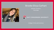 Brooke Elissa Carhart - Bachelor of Science - Psychology