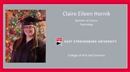 Claire Eileen Hornik - Bachelor of Science - Psychology
