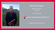 Henry Ocasio - Bachelor of Science - Psychology - Summa Cum Laude