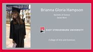 Brianna Gloria Hampson - Bachelor of Science - Social Work