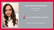 Leah Danielle Malaska - Bachelor of Science - Accounting 