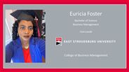 Euricia Foster - Bachelor of Science - Business Management - Cum Laude