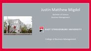 Justin Matthew Migdol - Bachelor of Science - Business Management
